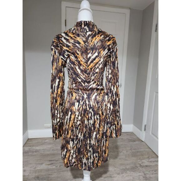 NANUSHKA ZADA Abstract Print Mini Shirtdress Size M NWT - Picture 7 of 8